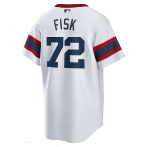 Carlton Fisk Chicago White Sox Nike Home Cooperstown Collection Team Player Jersey - White