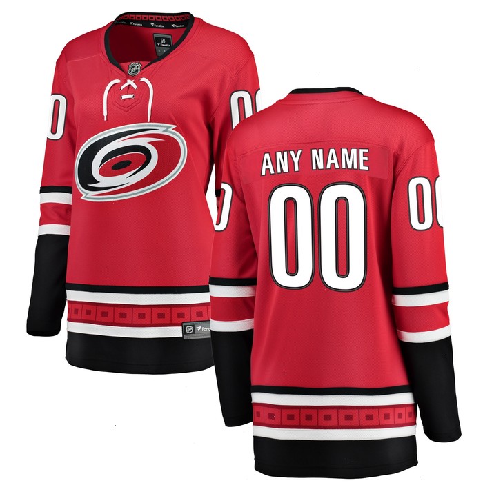 Carolina Hurricanes Fanatics Branded Women's Alternate Breakaway Custom Jersey - Red