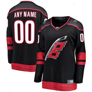 Carolina Hurricanes Fanatics Branded Women's Home Breakaway Custom Jersey - Black