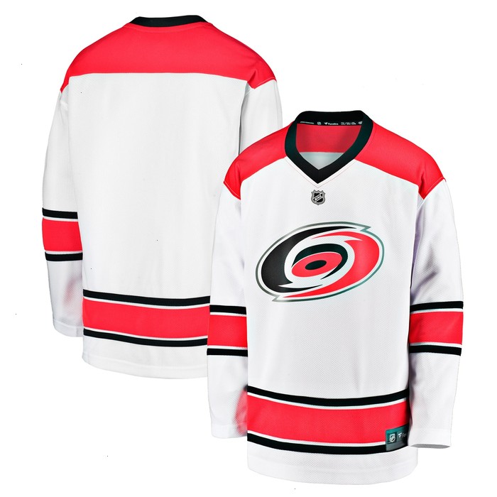 Carolina Hurricanes Fanatics Branded Youth Breakaway Replica Away Jersey - White