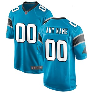 Carolina Panthers Nike Alternate Custom Game Jersey - Blue