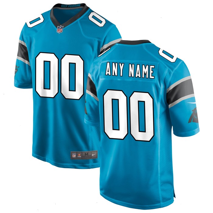 Carolina Panthers Nike Alternate Custom Game Jersey - Blue