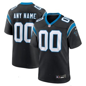 Carolina Panthers Nike Custom Game Jersey - Black V1