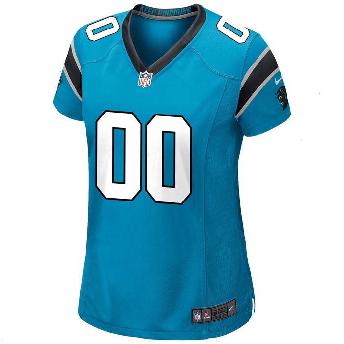 Carolina Panthers Nike Women's Alternate Custom Game Jersey - Blue