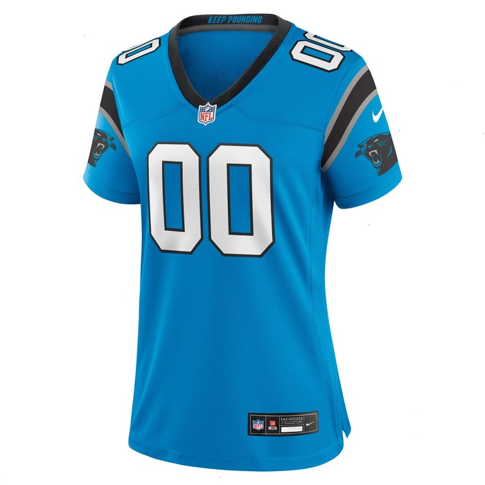 Carolina Panthers Nike Women's Alternate Custom Game Jersey - Blue