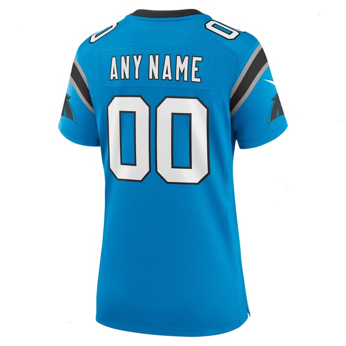 Carolina Panthers Nike Women's Alternate Custom Game Jersey - Blue