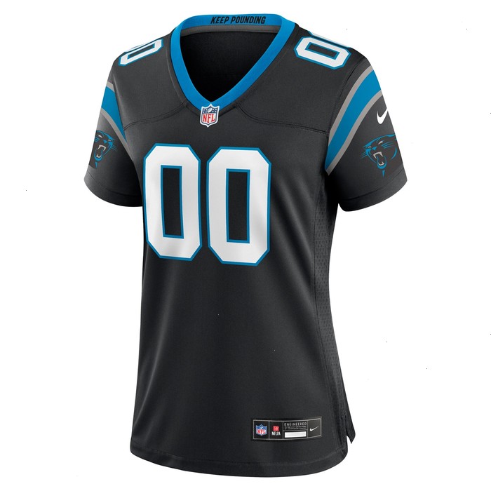 Carolina Panthers Nike Women's Custom Game Jersey - Black