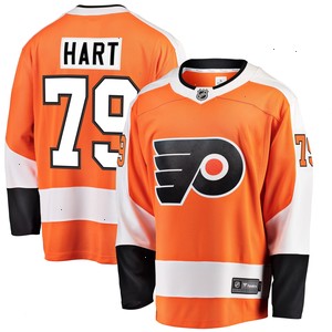 Carter Hart Philadelphia Flyers Fanatics Branded Home Premier Breakaway Player Jersey - Orange