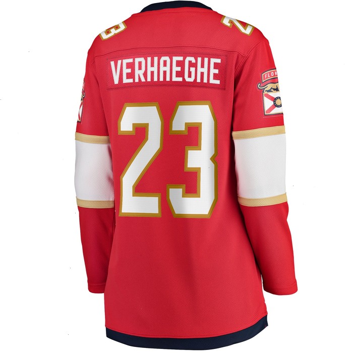 Carter Verhaeghe Florida Panthers Fanatics Branded Women's Home Breakaway Jersey - Red