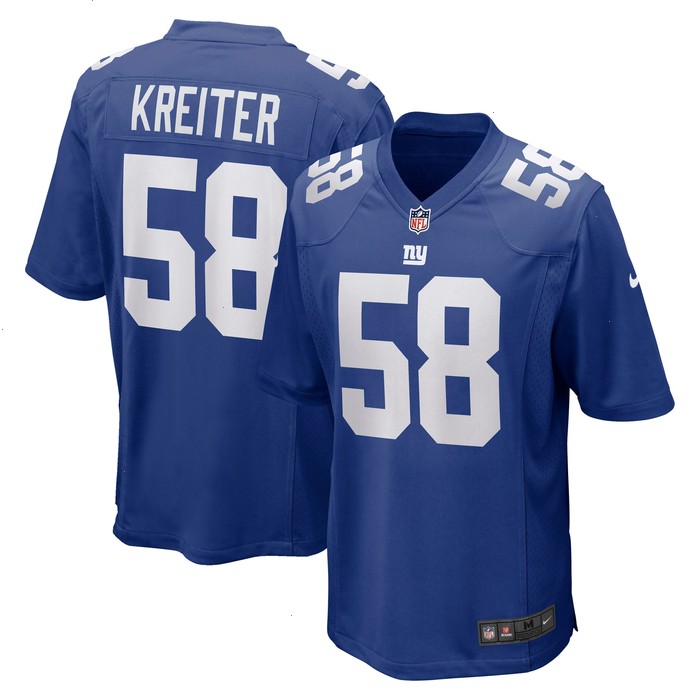 Casey Kreiter New York Giants Nike Game Jersey - Royal