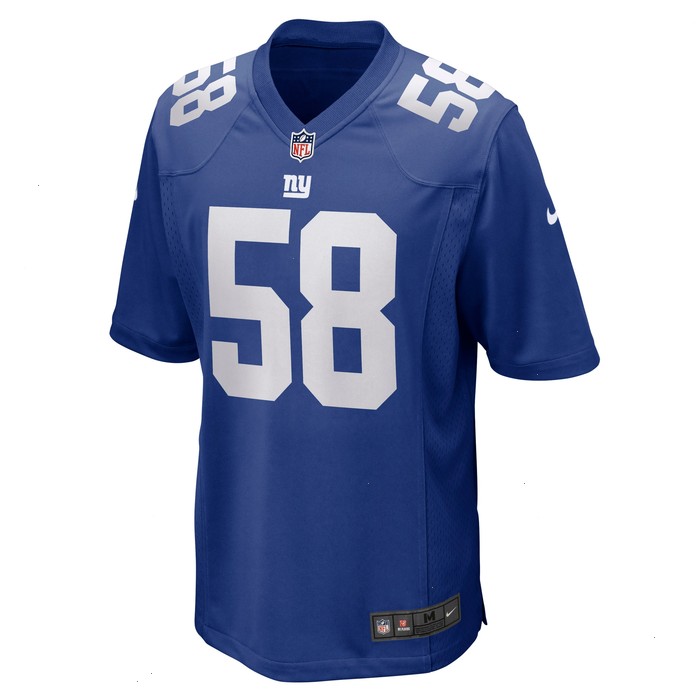 Casey Kreiter New York Giants Nike Game Jersey - Royal