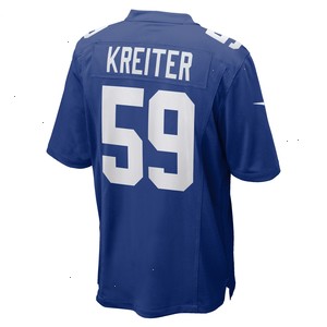 Casey Kreiter New York Giants Nike Team Game Jersey - Royal