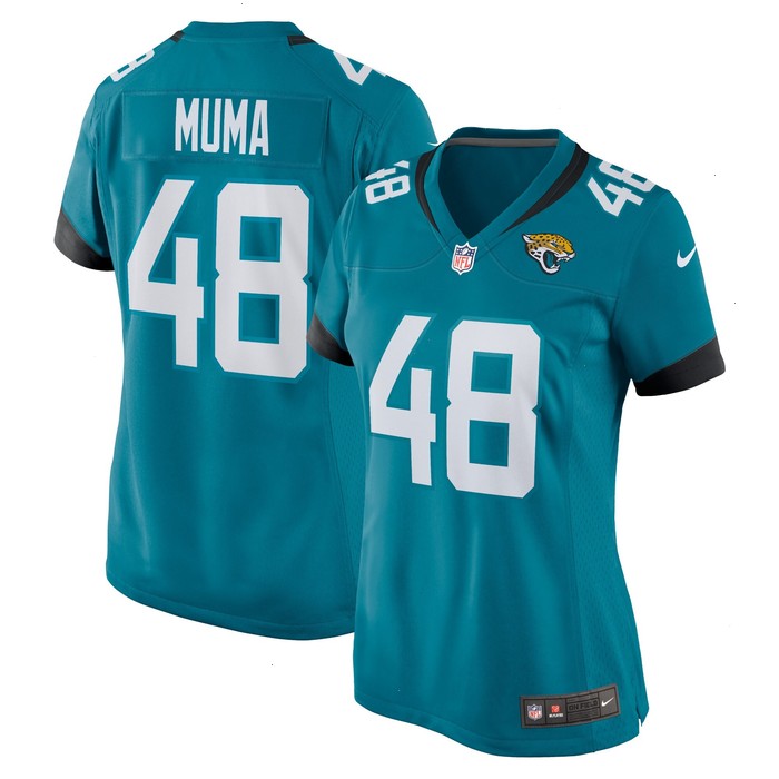 Chad Muma Jacksonville Jaguars Nike Women's Game Jersey - Teal