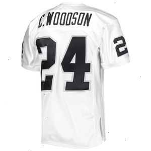 Charles Woodson Las Vegas Raiders Mitchell & Ness 2002 Super Bowl XXXVII Authentic Retired Player Jersey - White