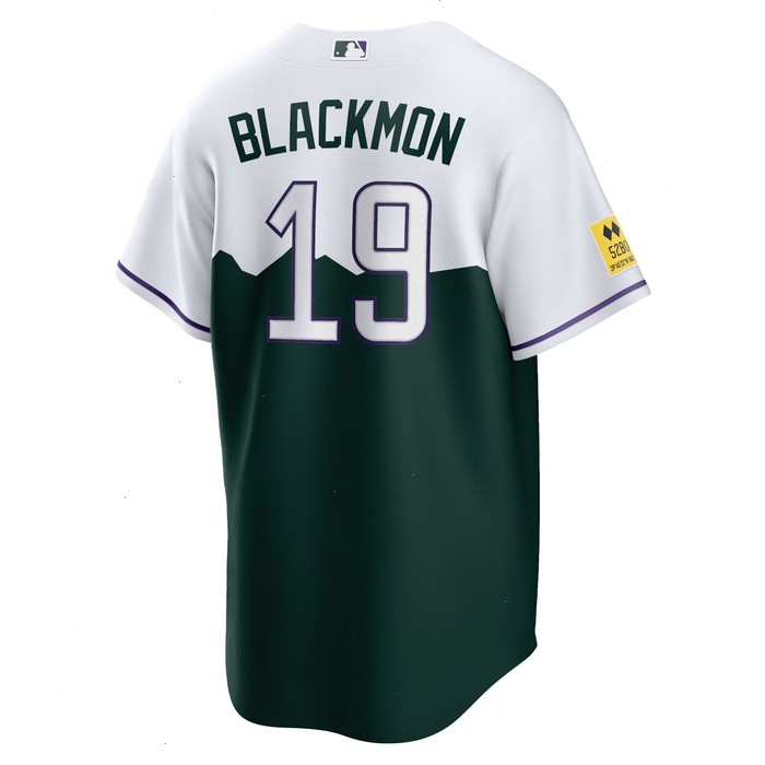 Charlie Blackmon Colorado Rockies Nike City Connect Replica Player Jersey - White/Forest Green