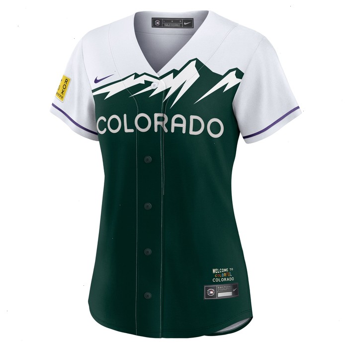 Charlie Blackmon Colorado Rockies Nike Women's City Connect Replica Player Jersey - White/Forest Green