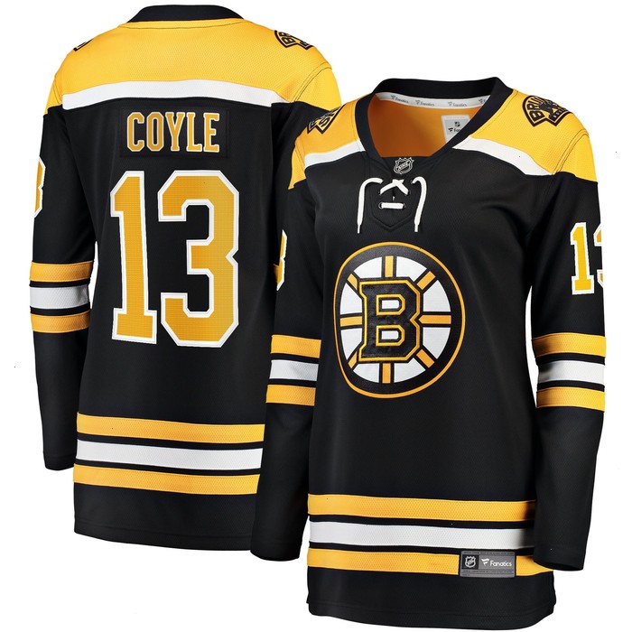 Charlie Coyle Boston Bruins Fanatics Branded Women's Home Breakaway Jersey - Black