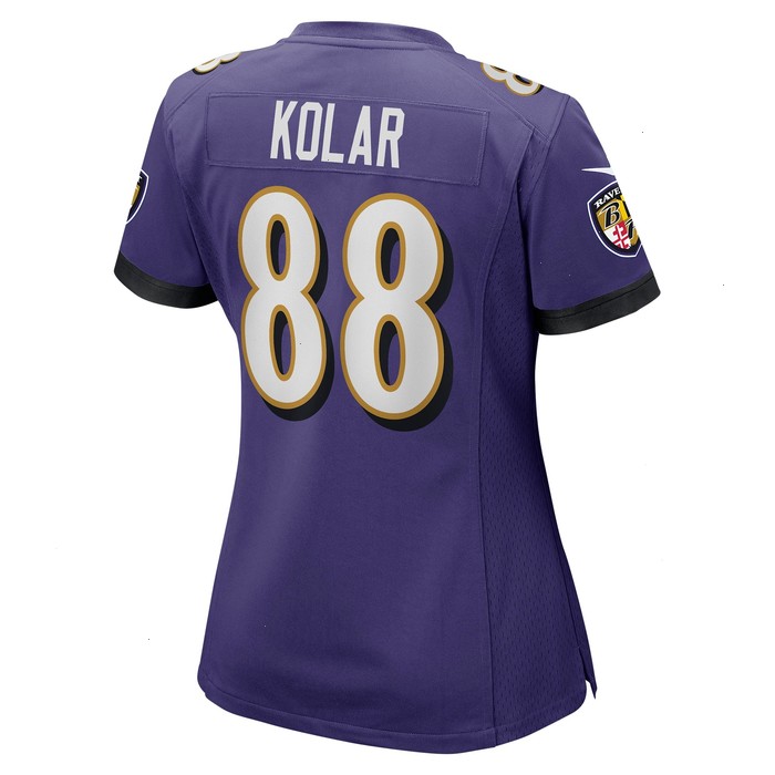 Charlie Kolar Baltimore Ravens Nike Women's Player Game Jersey - Purple