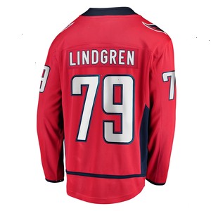 Charlie Lindgren Washington Capitals Fanatics Branded Home Breakaway Player Jersey - Red