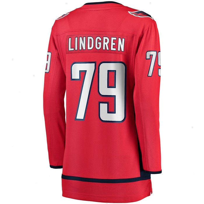 Charlie Lindgren Washington Capitals Fanatics Branded Women's Home Breakaway Player Jersey - Red