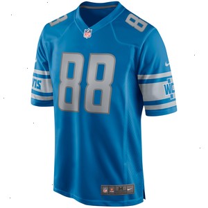 Charlie Sanders Detroit Lions Nike Game Retired Player Jersey - Blue