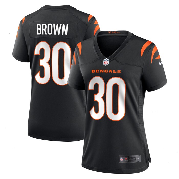 Chase Brown Cincinnati Bengals Nike Women's Team Game Jersey - Black