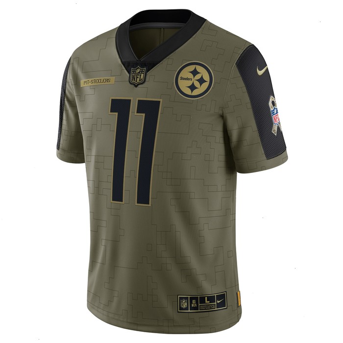 Chase Claypool Pittsburgh Steelers Nike 2021 Salute To Service Limited Player Jersey - Olive