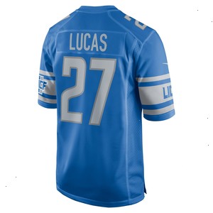 Chase Lucas Detroit Lions Nike Team Game Jersey - Blue