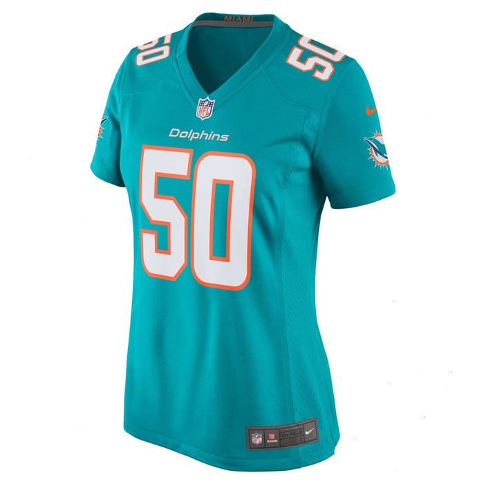 Chase Winovich Miami Dolphins Nike Women's Team Game Jersey - Aqua