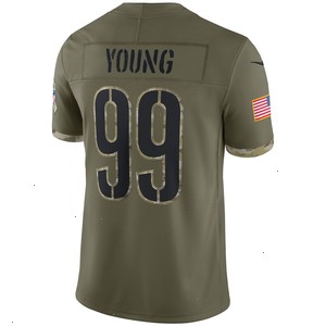 Chase Young Washington Commanders Nike 2022 Salute To Service Limited Jersey - Olive