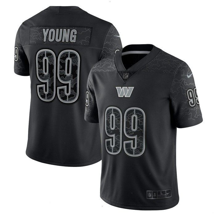 Chase Young Washington Commanders Nike RFLCTV Limited Jersey - Black