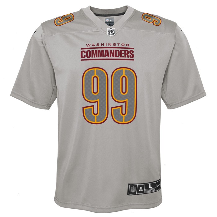 Chase Young Washington Commanders Nike Youth Atmosphere Fashion Game Jersey - Gray