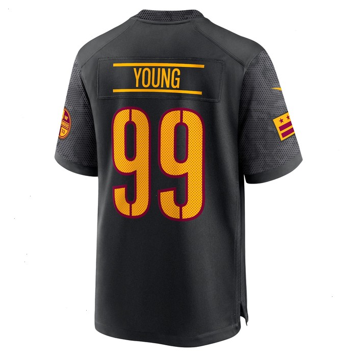 Chase Young Washington Commanders Nike Youth Game Jersey - Black