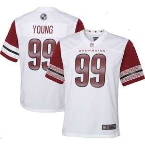 Chase Young Washington Commanders Nike Youth Game Jersey - White