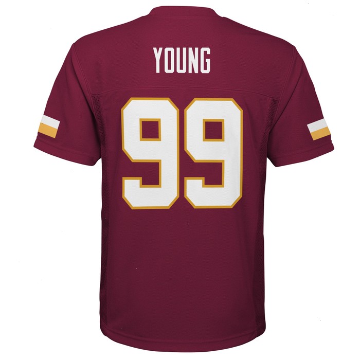 Chase Young Washington Commanders Youth Replica Player Jersey - Burgundy