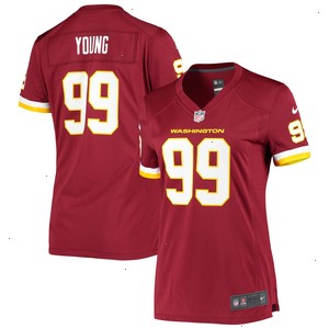 Chase Young Washington Football Team Nike Women's Player Game Jersey - Burgundy