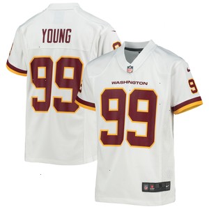 Chase Young Washington Football Team Nike Youth Game Jersey - White