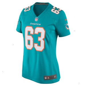 Chasen Hines Miami Dolphins Nike Women's Team Game Jersey - Aqua