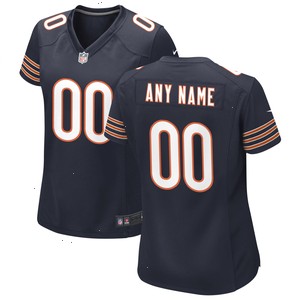 Chicago Bears Nike Women's Custom Game Jersey - Navy