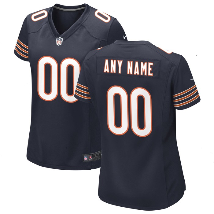 Chicago Bears Nike Women's Custom Game Jersey - Navy