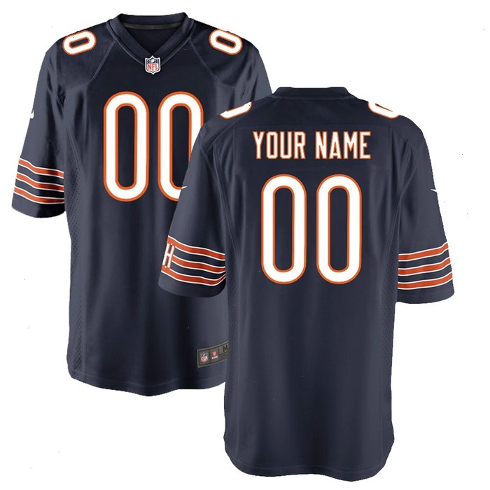 Chicago Bears Nike Youth Custom Game Jersey - Navy