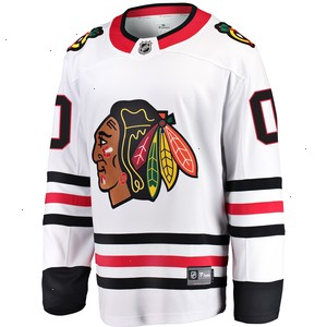 Chicago Blackhawks Fanatics Branded Away Breakaway Custom Jersey - White