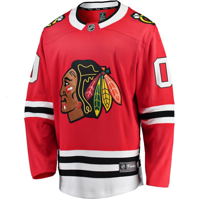 Chicago Blackhawks Fanatics Branded Home Breakaway Custom Jersey - Red