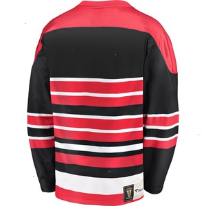 Chicago Blackhawks Fanatics Branded Premier Breakaway Heritage Blank Jersey - Red/Black