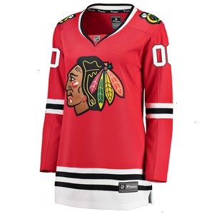 Chicago Blackhawks Fanatics Branded Women's Home Breakaway Custom Jersey - Red