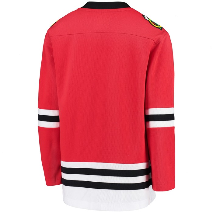 Chicago Blackhawks Fanatics Branded Youth Home Replica Blank Jersey - Red