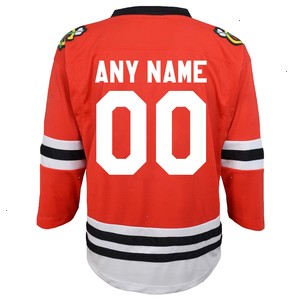 Chicago Blackhawks Youth Replica Custom Jersey - Red