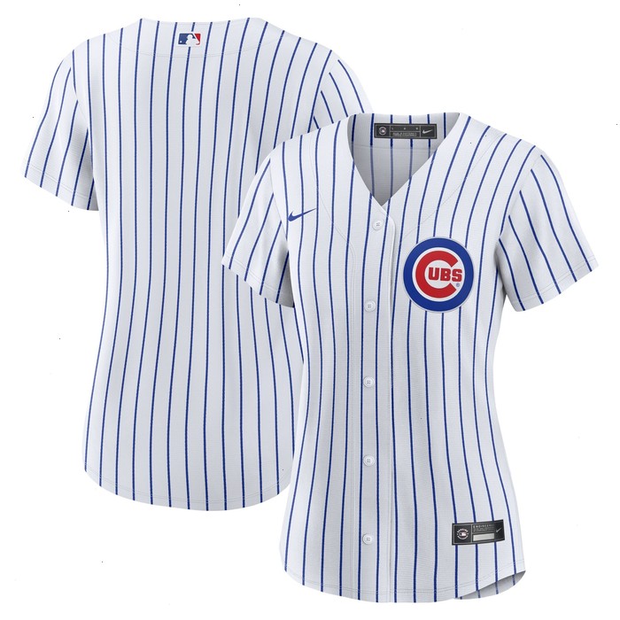 Chicago Cubs Nike Women's Home Blank Replica Jersey - White