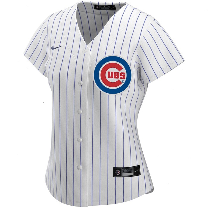 Chicago Cubs Nike Women's Home Replica Custom Jersey - White