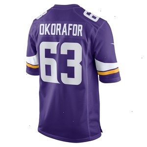 Chim Okorafor Minnesota Vikings Nike Team Game Jersey - Purple